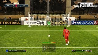 PES 2019 | LIVERPOOL vs EVERTON | Penalty Kick Goal Mo Salah & Amazing Goals | Gameplay PC
