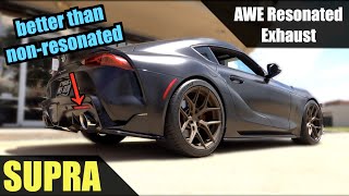 2020 Toyota Supra: AWE Tuning Resonated Exhaust Sound Clip, Drive by