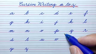 Cursive writing a to z | Cursive abcd | Cursive handwriting practice | Cursive small letters abcd