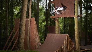 Big Air BMX Session in the Forest