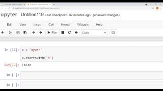 what is startswith method in python