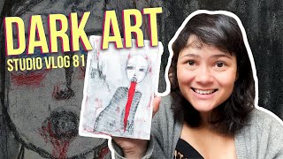 Dark Art 🖤 💀 | STUDIO VLOG 81