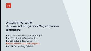 Litigation Management Software Tips – Exhibit Lists & Exports (Part 4)