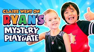 CLAIRE WENT ON RYAN'S MYSTERY PLAYDATE!! (NICKELODEON SHOW)