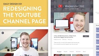 Daily Design 001 - Redesigning the YouTube Channel Page