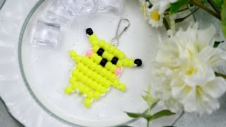 How to Make Pikachu Shaped Keychain with ponybeads?