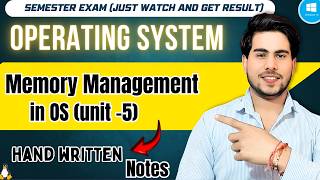 Memory Management in Operating System Explained | Paging, Segmentation, Virtual Memory | os