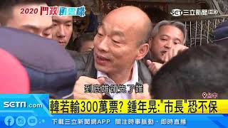 韓若輸300萬票？鍾年晃：「市長」恐不保｜三立新聞台