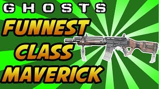 COD Ghosts: "Maverick" - FUNNEST CLASS SETUP! (DLC) - Call of Duty: Ghost Onslaught Map Pack 1