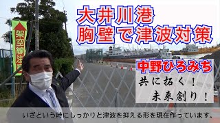 共に拓く未来創り～大井川港胸壁～