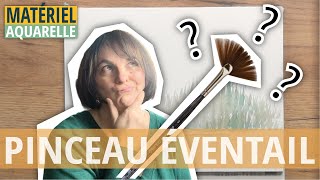 Le Pinceau éventail. A quoi sert-il ? Démo aquarelle avec ce pinceau marrant !