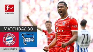 FC Bayern München - Hertha Berlin 2-0 | Highlights | Matchday 30 – Bundesliga 2022/23