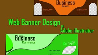 web banner design in Adobe illustrator...