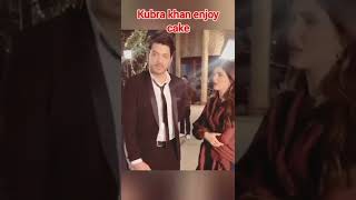 Kubra khan & Ghar mumtaz having fun of upcoming movie  "Abhi"  #kubrakhan #brownies #bts
