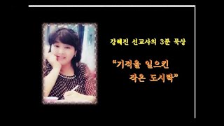 강혜진 선교사의 3분 말씀 묵상 - 기적을 일으킨 작은 도시락 (막 6:34)