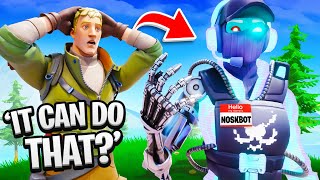 I Surprised The Cutest Fortnite Kid with A Voice Controlled AI Bot!