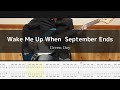 Green Day - Wake Me Up When  September Ends - Bass Cover TAB