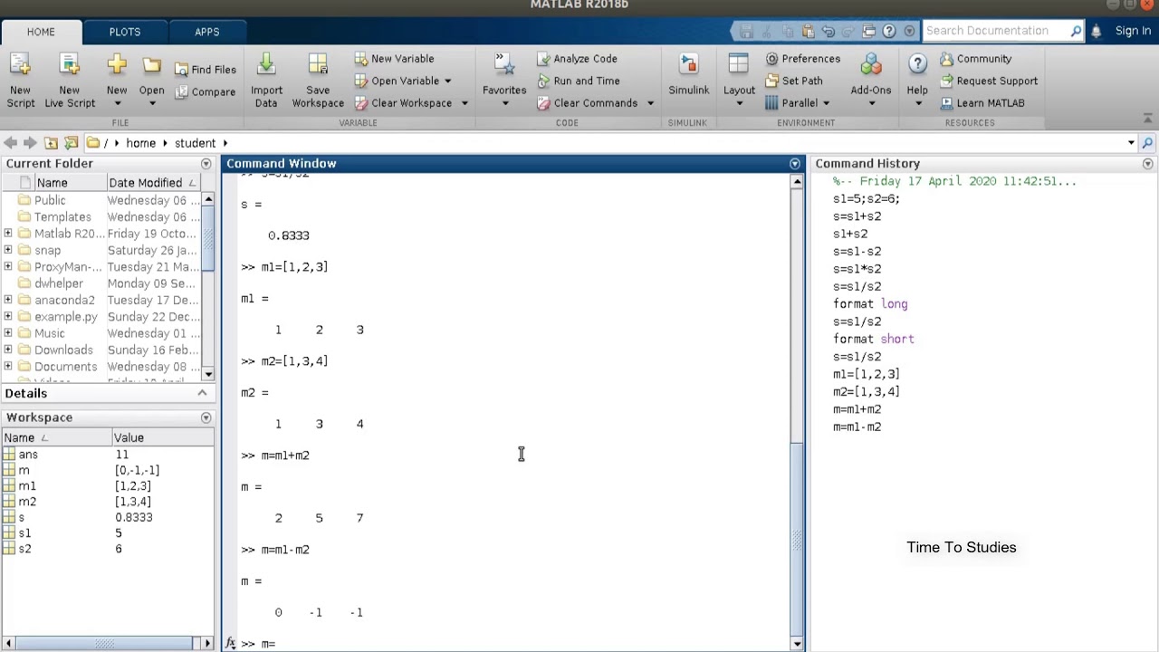 Mathematical Operators In MATLAB|How To Perform Mathematical Operators ...