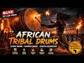 African Tribal Drums & Warrior Dance 🔥 Ethnic Drum Music Loop | African Celebration Stream