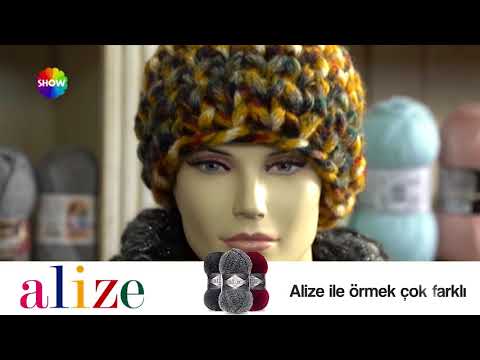 Alize Country ile Bere Boyunluk Yapımı- Making Knitting Cowl and Hat with Alize Country Alize Country ile Bere Boyunluk Yapımı- Making Knitting Cowl and Hat with Alize Country