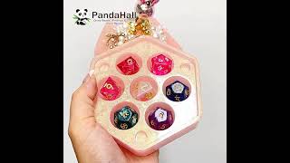 DIY Hexagon Dice Storage Box Food-grade Silicone Molds(SIMO-D001-01)  #pandahall #diy #resin #mold