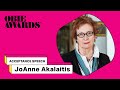 2020 Obie Awards: JoAnne Akalaitis Acceptance Speech