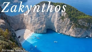 ZAKYNTHOS ISLAND, Greece 4K • Fly Over Navagio Beach \u0026 Stunning Ionian Views 🌊🇬🇷