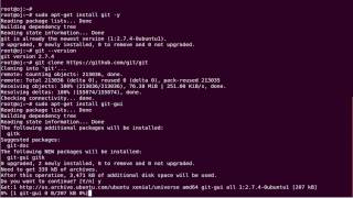 How to Install Git Git-gui tools on ubuntu