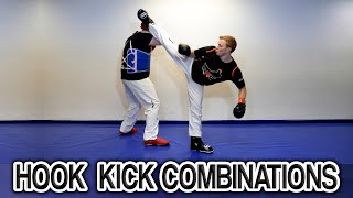 Taekwondo Sparring Combinations Using A Hook Kick | GNT