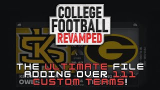 [PC] The ULTIMATE NCAA Football 14 Revamped File! Adds OVER 100 NCAA CUSTOM TEAMS to your selection!