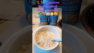 progresso New England clam chowder tasty as AF 💃🦍🥣😳😛🍲👀