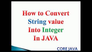 how to convert String to int in java : example
