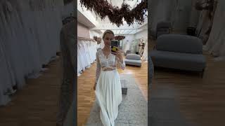 Brautkleid mit langen Ärmeln für die Boho Hochzeit #brautkleid #brautmode