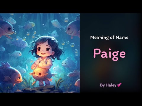 What nationality is the name Paige?