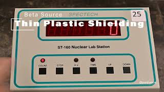 Introduction to Radioactivity Lab: Thin Plastic Shielding with Beta Source