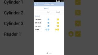 Winkhaus blueCompact App, view locking plan