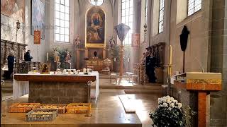 Palmsonntag im 2 Sprachen - St Nikolaus Kirche, Unterthingau