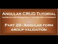 Angular form group validation