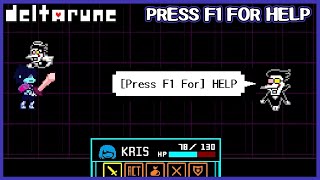 When pressing F1 actually helps you in the Spamton Boss - Deltarune Chapter 2