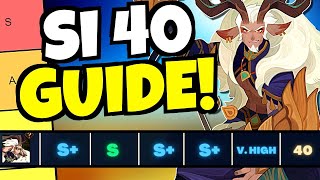 BEST VALUE SI40 GUIDE TIERLIST!!! [AFK ARENA]