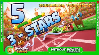 Level 5 - HOW TO GET  3 Stars ANGRY BIRDS FRIENDS TOURNAMENT 1427 NO POWER-UP PLUS (any sling)