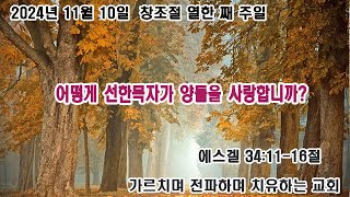 김포한신교회 2024년 11월 10일 창조절 열한 째주일