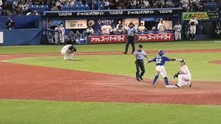 -2023.08.20-【NPB】８回表 高橋周平 バント失敗が一転好機拡大も後続つながらず… 無得点 中日ドラゴンズ（vs東京ヤクルト）