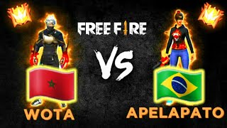 APELAPATO! 🇧🇷 vs WOTA 🇹🇳 🧸 |RAMADAN FIGHT🦋| 🇧🇩🇮🇳🇳🇵🇲🇦🇩🇿..💚, Wota FF, GARENA FREE FIRE ,---🇲🇦__VS __🇸🇦