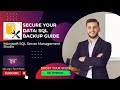 Secure Your Data: Step-by-Step SQL Database Backup Guide | #logictechhub