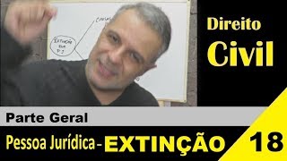 Direito Civil - Aula #18 - Extinção da Pessoa Jurídica (É isso!)