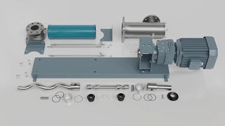 The structure and working principle of the screw pump #screw pump #pump #water pump