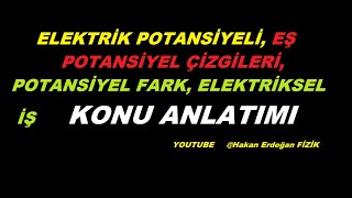 Elektrik Potansiyeli Eş potansiyel çizgileri Potansiyel Fark Elektriksel İş Konu Anlatımı