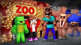 Mikey and JJ Opened a SCARY ZOO in Minecraft (Maizen)