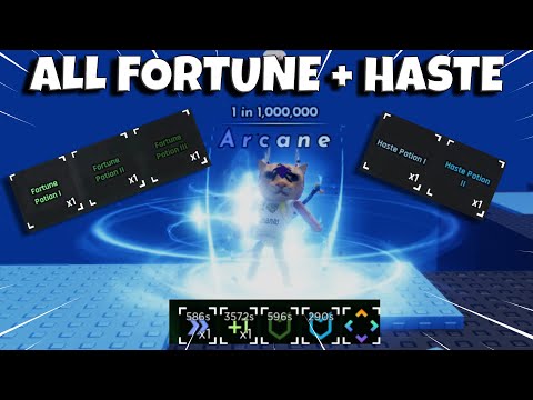 Using ALL FORTUNE & HASTE Potions In SOLS RNG